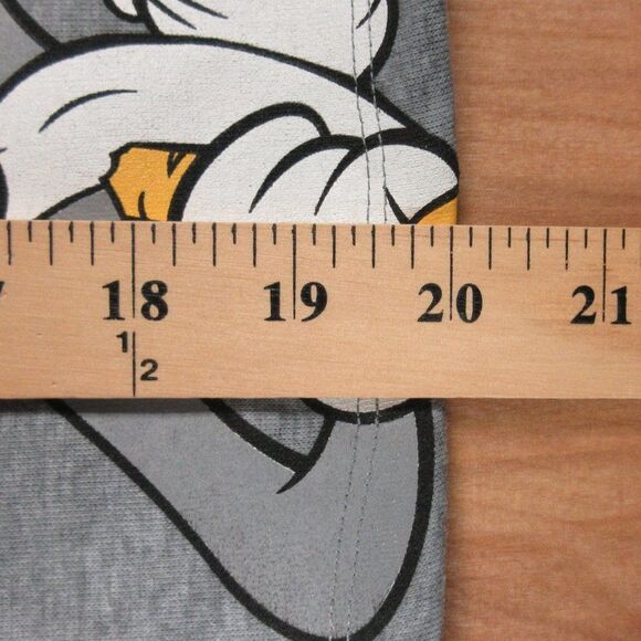 LOONEY TOONS Warner Bros Cropped Hoodie Sweatshirt Juniors XS 1 Bugs Tweety NWT - Picture 12 of 12